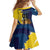 Custom Kings Saint Lucia Champions Cricket Family Matching Off Shoulder Maxi Dress and Hawaiian Shirt St Lucia Glory Awaits - Wonder Print Shop