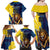Custom Kings Saint Lucia Champions Cricket Family Matching Off Shoulder Maxi Dress and Hawaiian Shirt St Lucia Glory Awaits - Wonder Print Shop