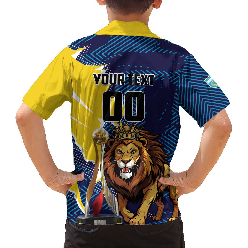Custom Kings Saint Lucia Champions Cricket Family Matching Off Shoulder Short Dress and Hawaiian Shirt St Lucia Glory Awaits - Wonder Print Shop