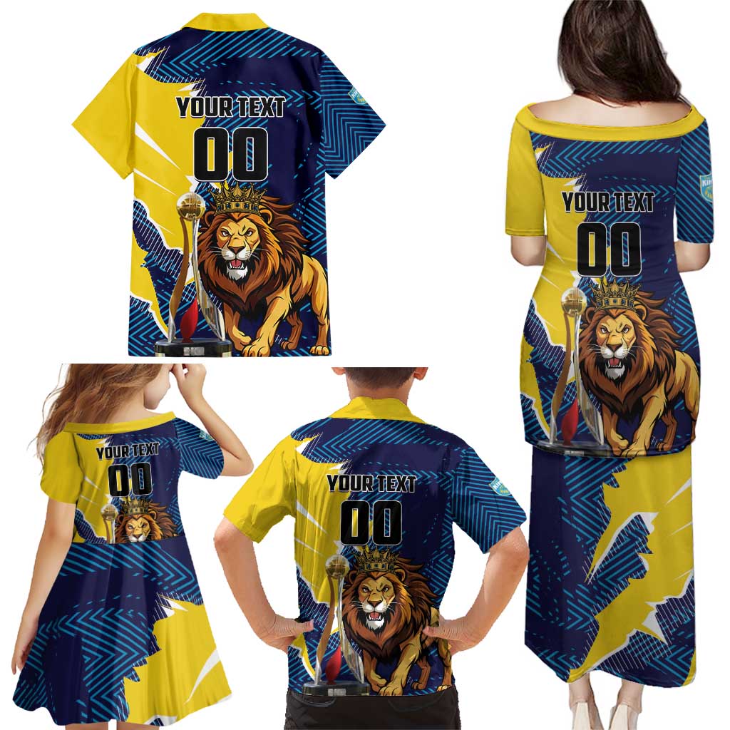 Custom Kings Saint Lucia Champions Cricket Family Matching Puletasi and Hawaiian Shirt St Lucia Glory Awaits - Wonder Print Shop
