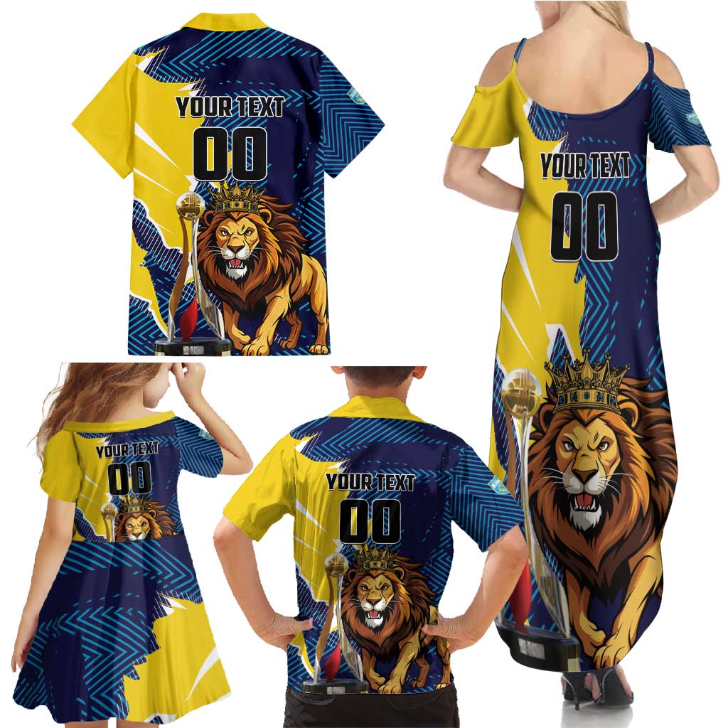 Custom Kings Saint Lucia Champions Cricket Family Matching Summer Maxi Dress and Hawaiian Shirt St Lucia Glory Awaits - Wonder Print Shop