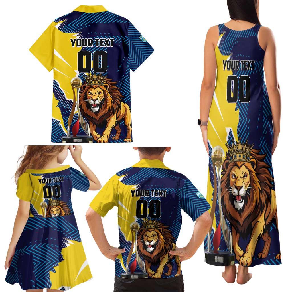 Custom Kings Saint Lucia Champions Cricket Family Matching Tank Maxi Dress and Hawaiian Shirt St Lucia Glory Awaits - Wonder Print Shop