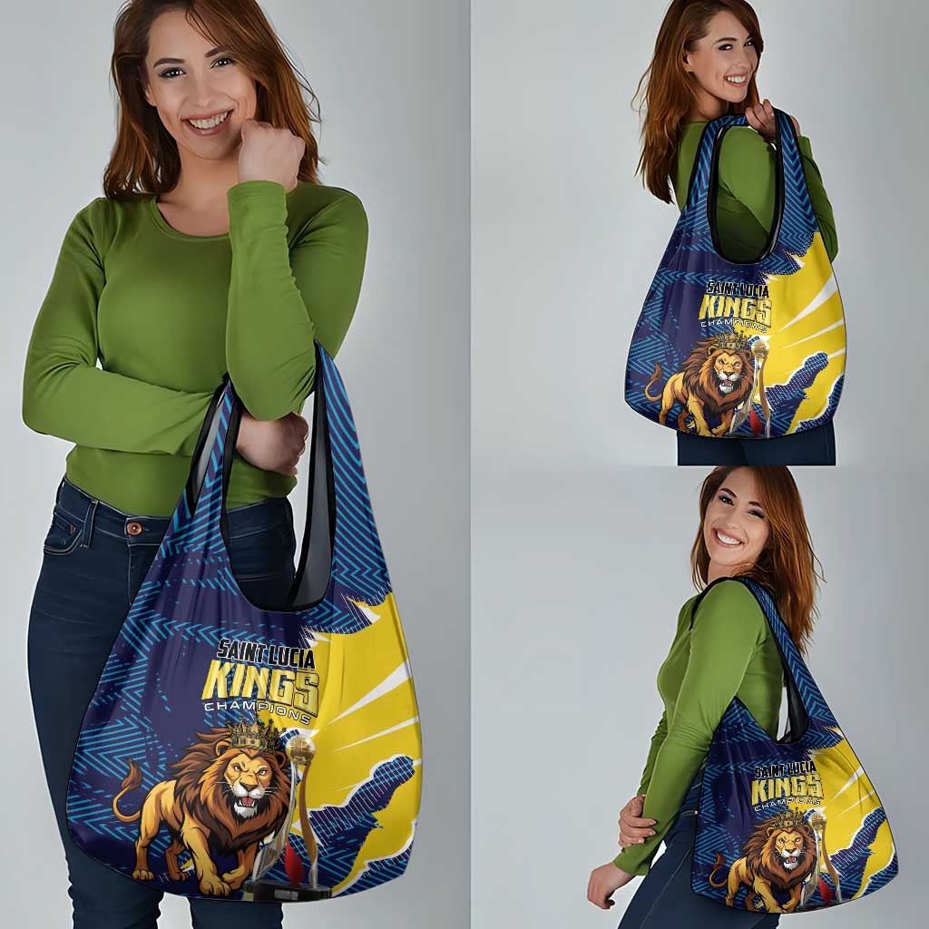 Kings Saint Lucia Champions Cricket Grocery Bag St Lucia Glory Awaits - Wonder Print Shop