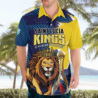 Custom Kings Saint Lucia Champions Cricket Hawaiian Shirt St Lucia Glory Awaits - Wonder Print Shop