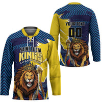 Custom Kings Saint Lucia Champions Cricket Hockey Jersey St Lucia Glory Awaits - Wonder Print Shop