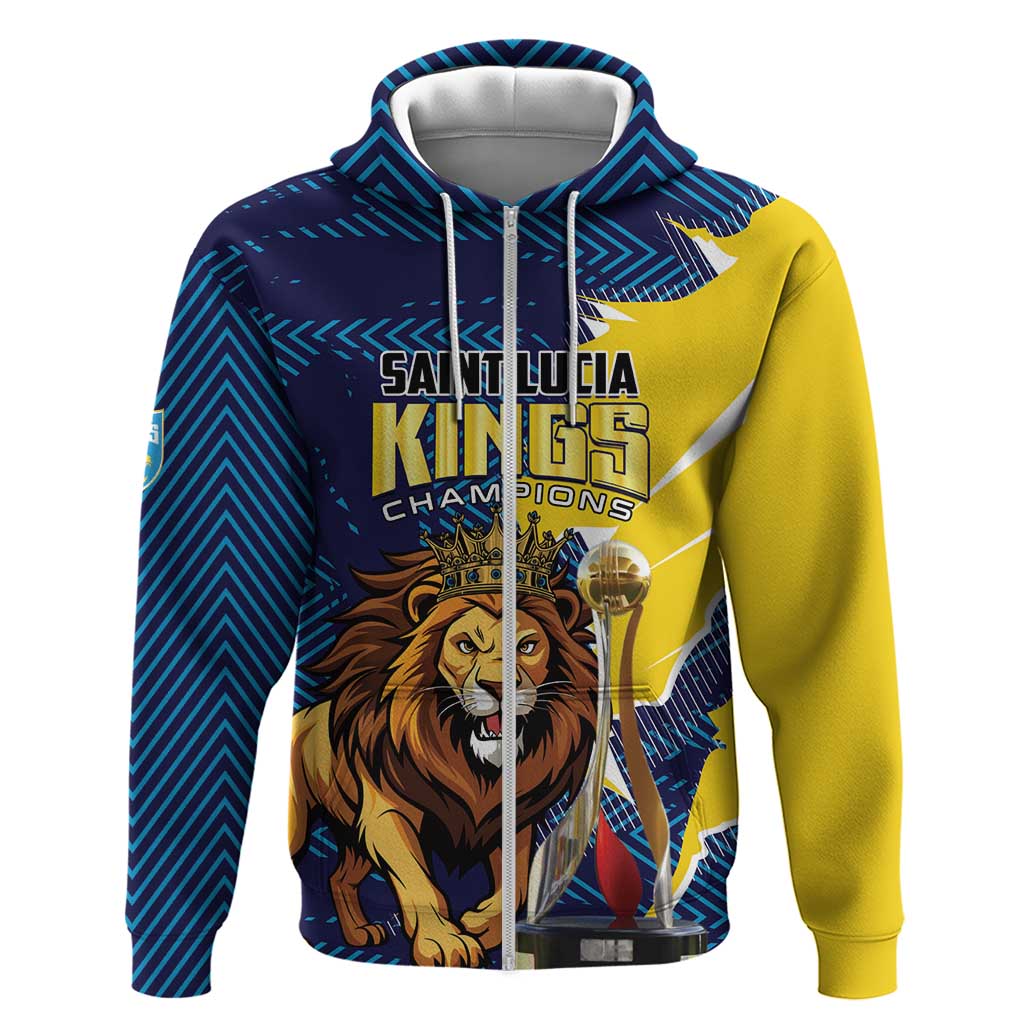 Custom Kings Saint Lucia Champions Cricket Hoodie St Lucia Glory Awaits - Wonder Print Shop