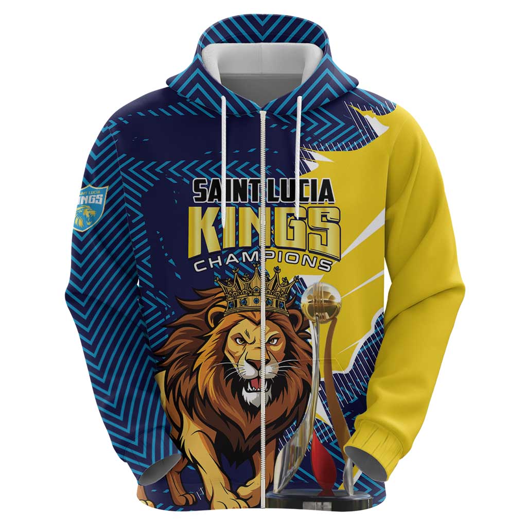 Custom Kings Saint Lucia Champions Cricket Hoodie St Lucia Glory Awaits - Wonder Print Shop