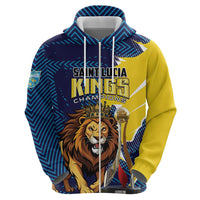 Custom Kings Saint Lucia Champions Cricket Hoodie St Lucia Glory Awaits - Wonder Print Shop