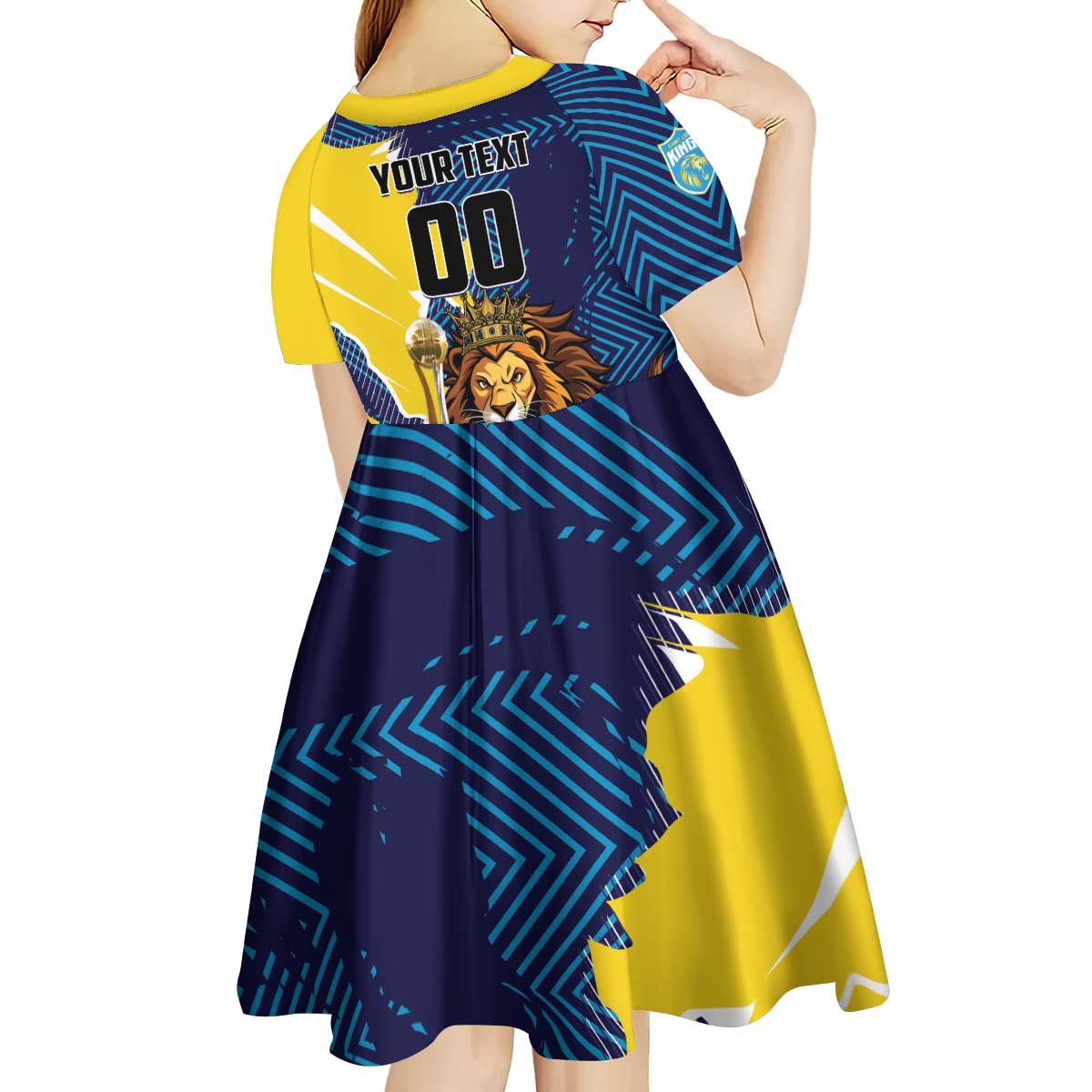 Custom Kings Saint Lucia Champions Cricket Kid Short Sleeve Dress St Lucia Glory Awaits - Wonder Print Shop