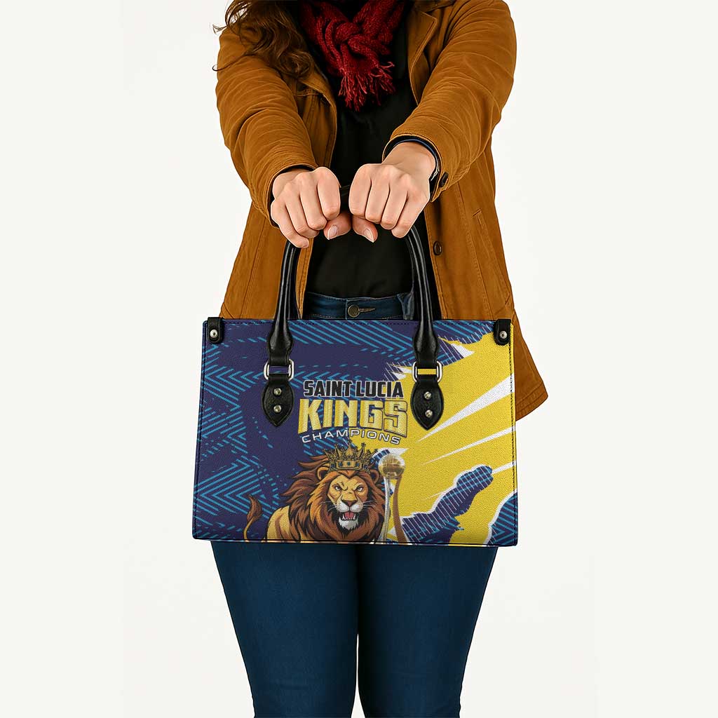 Kings Saint Lucia Champions Cricket Leather Bag St Lucia Glory Awaits - Wonder Print Shop