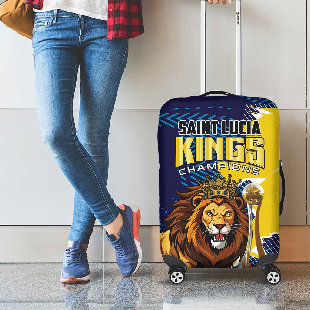 Kings Saint Lucia Champions Cricket Luggage Cover St Lucia Glory Awaits - Wonder Print Shop