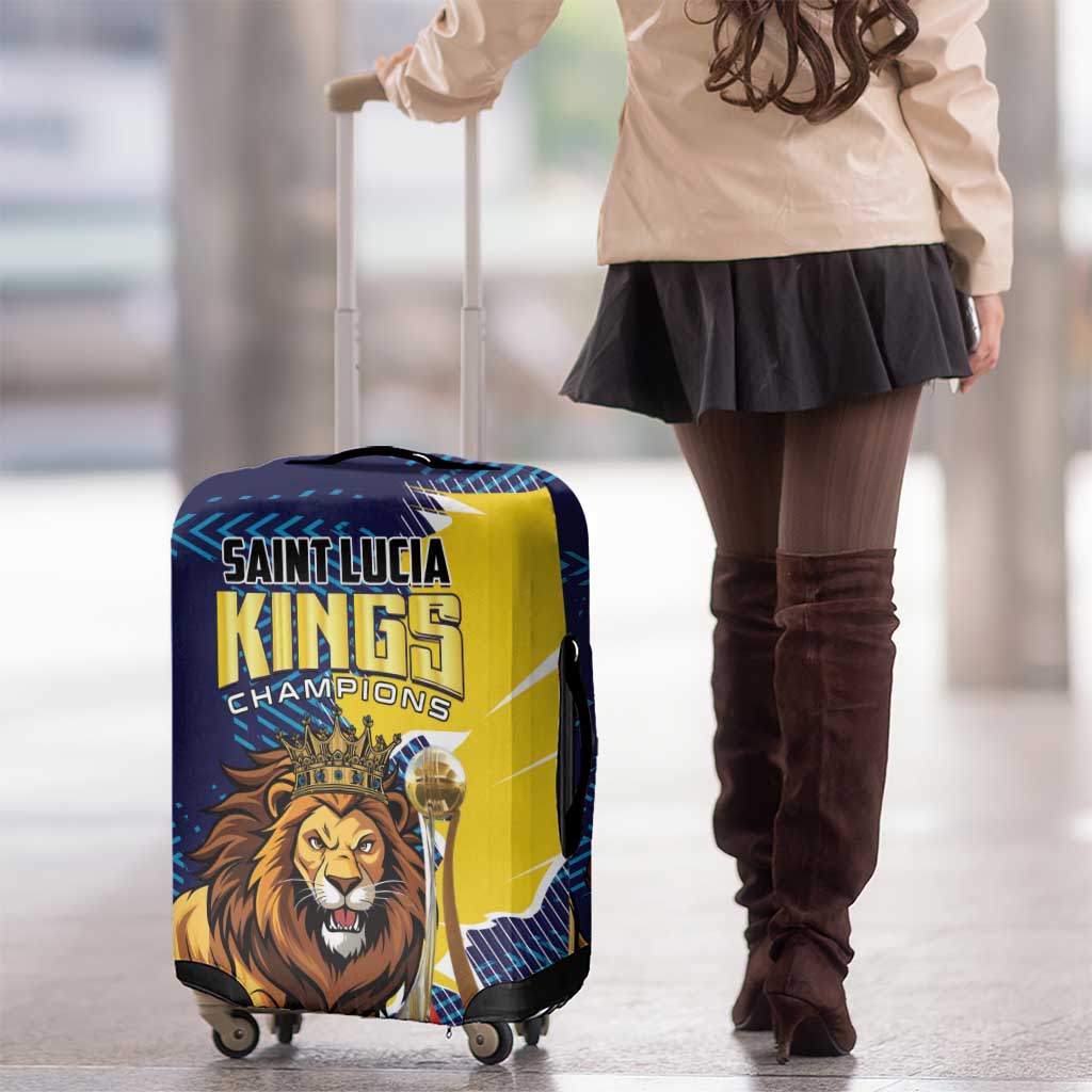 Kings Saint Lucia Champions Cricket Luggage Cover St Lucia Glory Awaits - Wonder Print Shop