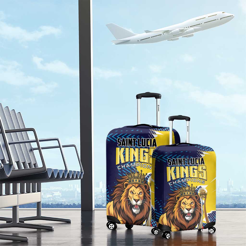 Kings Saint Lucia Champions Cricket Luggage Cover St Lucia Glory Awaits - Wonder Print Shop