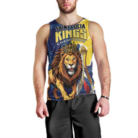 Custom Kings Saint Lucia Champions Cricket Men Tank Top St Lucia Glory Awaits - Wonder Print Shop