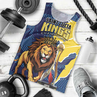 Custom Kings Saint Lucia Champions Cricket Men Tank Top St Lucia Glory Awaits - Wonder Print Shop