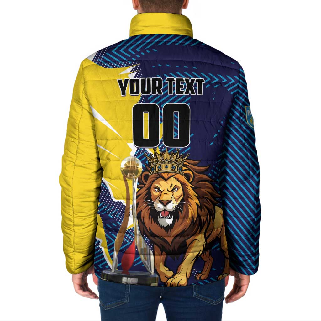 Custom Kings Saint Lucia Champions Cricket Padded Jacket St Lucia Glory Awaits - Wonder Print Shop