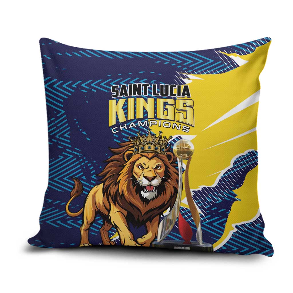 Kings Saint Lucia Champions Cricket Pillow Cover St Lucia Glory Awaits - Wonder Print Shop
