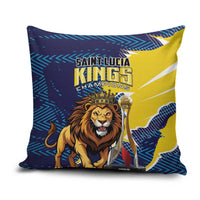 Kings Saint Lucia Champions Cricket Pillow Cover St Lucia Glory Awaits - Wonder Print Shop