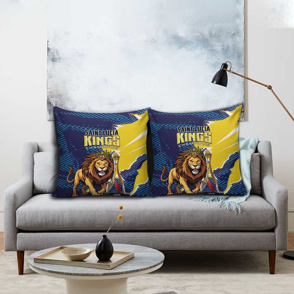 Kings Saint Lucia Champions Cricket Pillow Cover St Lucia Glory Awaits - Wonder Print Shop