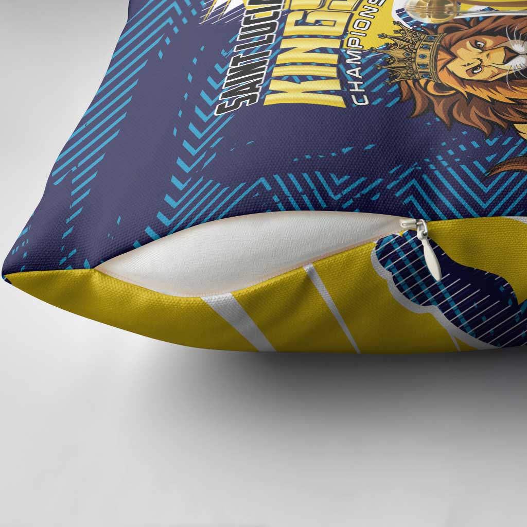 Kings Saint Lucia Champions Cricket Pillow Cover St Lucia Glory Awaits - Wonder Print Shop