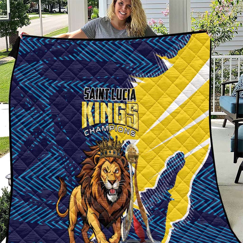 Kings Saint Lucia Champions Cricket Quilt St Lucia Glory Awaits - Wonder Print Shop