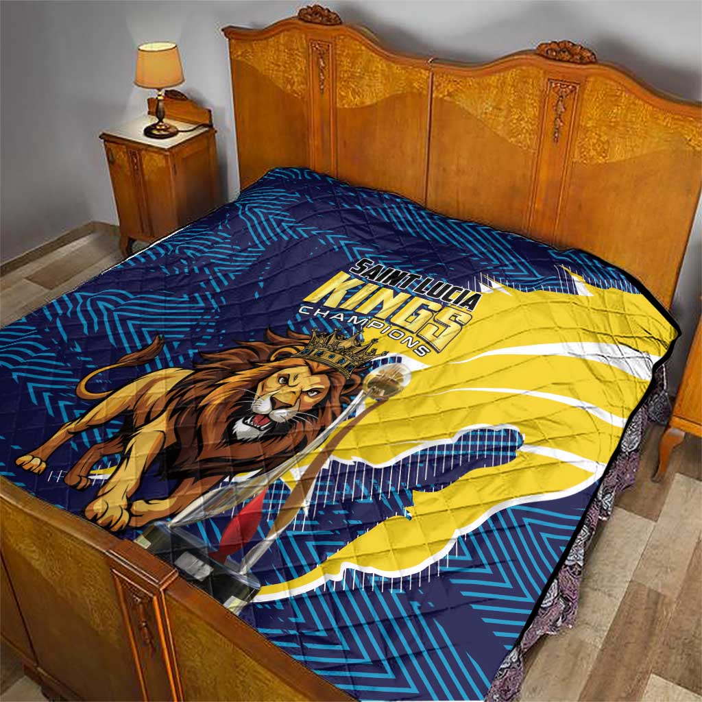 Kings Saint Lucia Champions Cricket Quilt St Lucia Glory Awaits - Wonder Print Shop