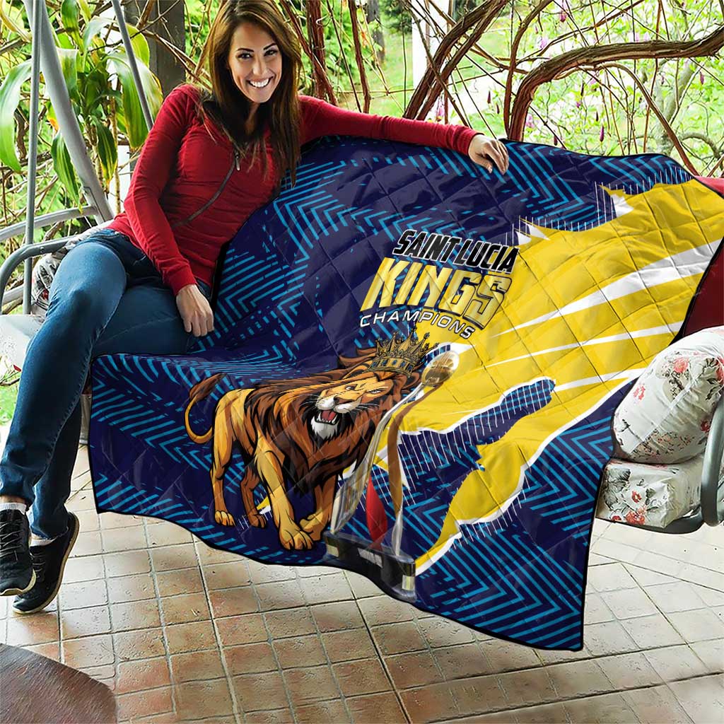 Kings Saint Lucia Champions Cricket Quilt St Lucia Glory Awaits - Wonder Print Shop