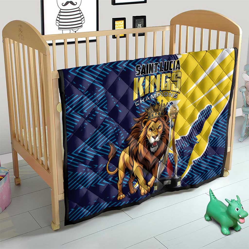 Kings Saint Lucia Champions Cricket Quilt St Lucia Glory Awaits - Wonder Print Shop