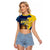 Custom Kings Saint Lucia Champions Cricket Raglan Cropped T Shirt St Lucia Glory Awaits - Wonder Print Shop