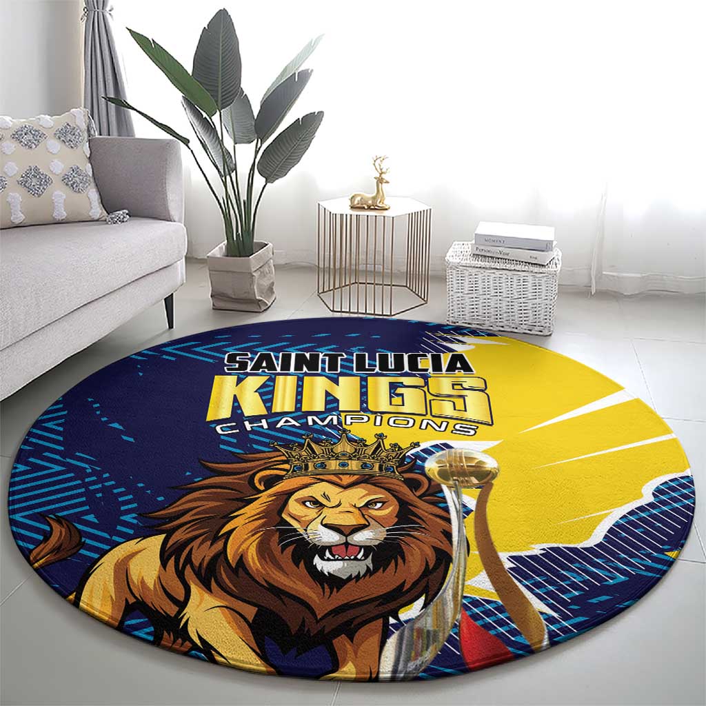 Kings Saint Lucia Champions Cricket Round Carpet St Lucia Glory Awaits - Wonder Print Shop
