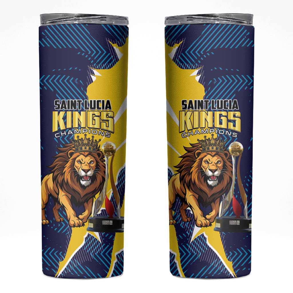Kings Saint Lucia Champions Cricket Skinny Tumbler St Lucia Glory Awaits - Wonder Print Shop