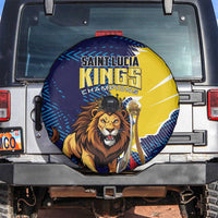Kings Saint Lucia Champions Cricket Spare Tire Cover St Lucia Glory Awaits - Wonder Print Shop