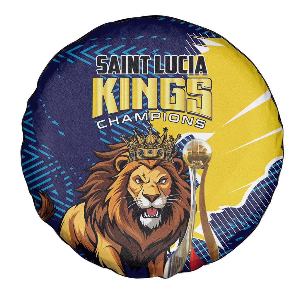Kings Saint Lucia Champions Cricket Spare Tire Cover St Lucia Glory Awaits - Wonder Print Shop