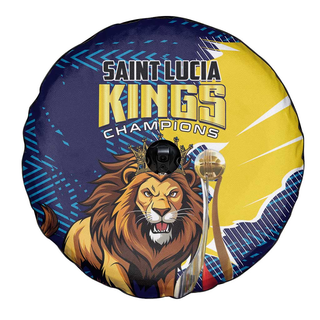 Kings Saint Lucia Champions Cricket Spare Tire Cover St Lucia Glory Awaits - Wonder Print Shop