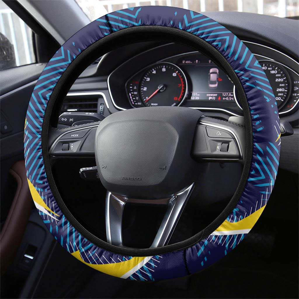Kings Saint Lucia Champions Cricket Steering Wheel Cover St Lucia Glory Awaits - Wonder Print Shop