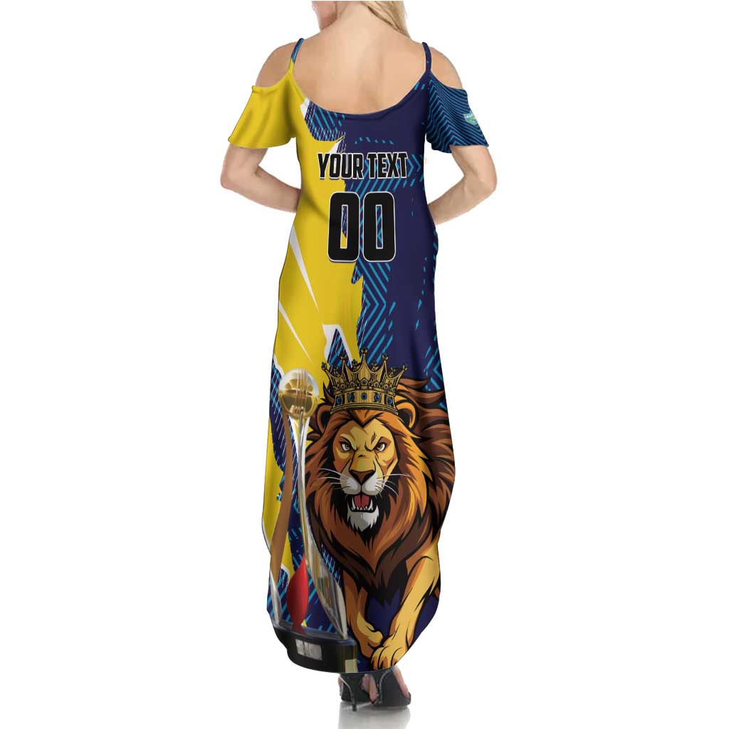 Custom Kings Saint Lucia Champions Cricket Summer Maxi Dress St Lucia Glory Awaits - Wonder Print Shop