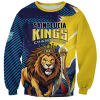 Custom Kings Saint Lucia Champions Cricket Sweatshirt St Lucia Glory Awaits - Wonder Print Shop