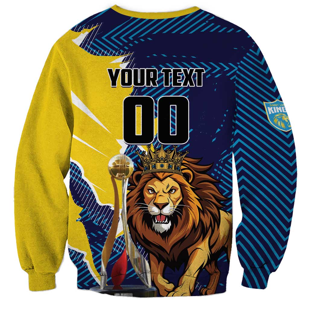Custom Kings Saint Lucia Champions Cricket Sweatshirt St Lucia Glory Awaits - Wonder Print Shop