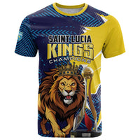 Custom Kings Saint Lucia Champions Cricket T Shirt St Lucia Glory Awaits - Wonder Print Shop