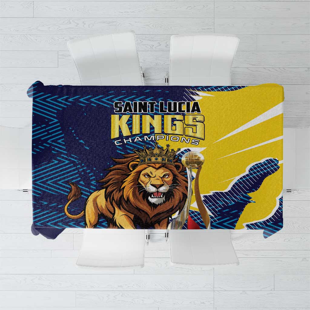 Kings Saint Lucia Champions Cricket Tablecloth St Lucia Glory Awaits - Wonder Print Shop