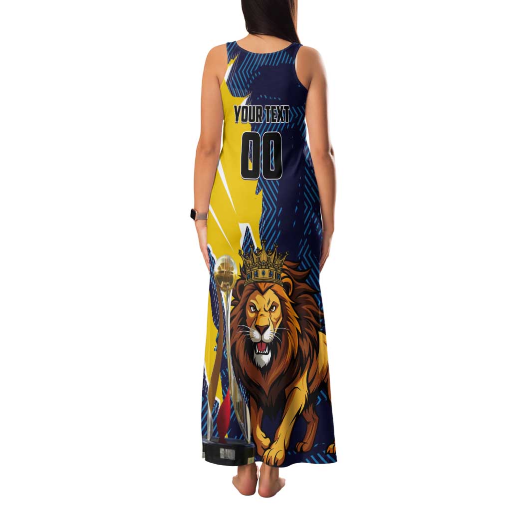 Custom Kings Saint Lucia Champions Cricket Tank Maxi Dress St Lucia Glory Awaits - Wonder Print Shop