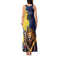 Custom Kings Saint Lucia Champions Cricket Tank Maxi Dress St Lucia Glory Awaits - Wonder Print Shop