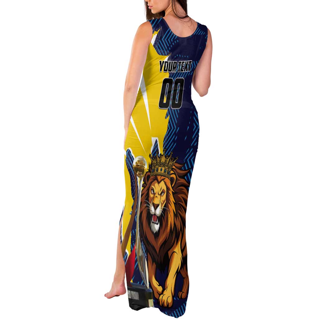 Custom Kings Saint Lucia Champions Cricket Tank Maxi Dress St Lucia Glory Awaits - Wonder Print Shop