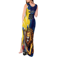 Custom Kings Saint Lucia Champions Cricket Tank Maxi Dress St Lucia Glory Awaits - Wonder Print Shop