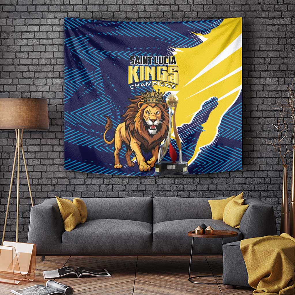Kings Saint Lucia Champions Cricket Tapestry St Lucia Glory Awaits - Wonder Print Shop