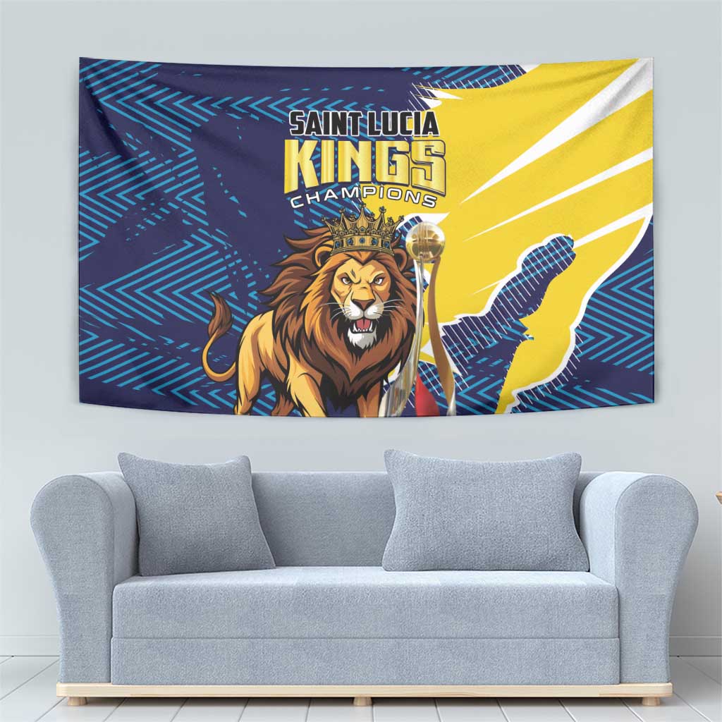 Kings Saint Lucia Champions Cricket Tapestry St Lucia Glory Awaits - Wonder Print Shop