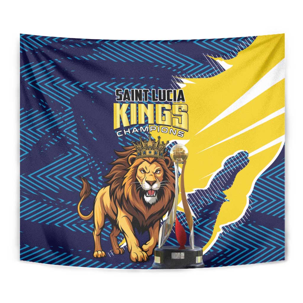 Kings Saint Lucia Champions Cricket Tapestry St Lucia Glory Awaits - Wonder Print Shop