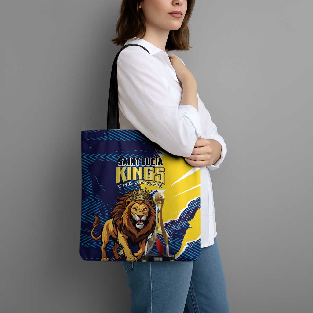 Kings Saint Lucia Champions Cricket Tote Bag St Lucia Glory Awaits - Wonder Print Shop