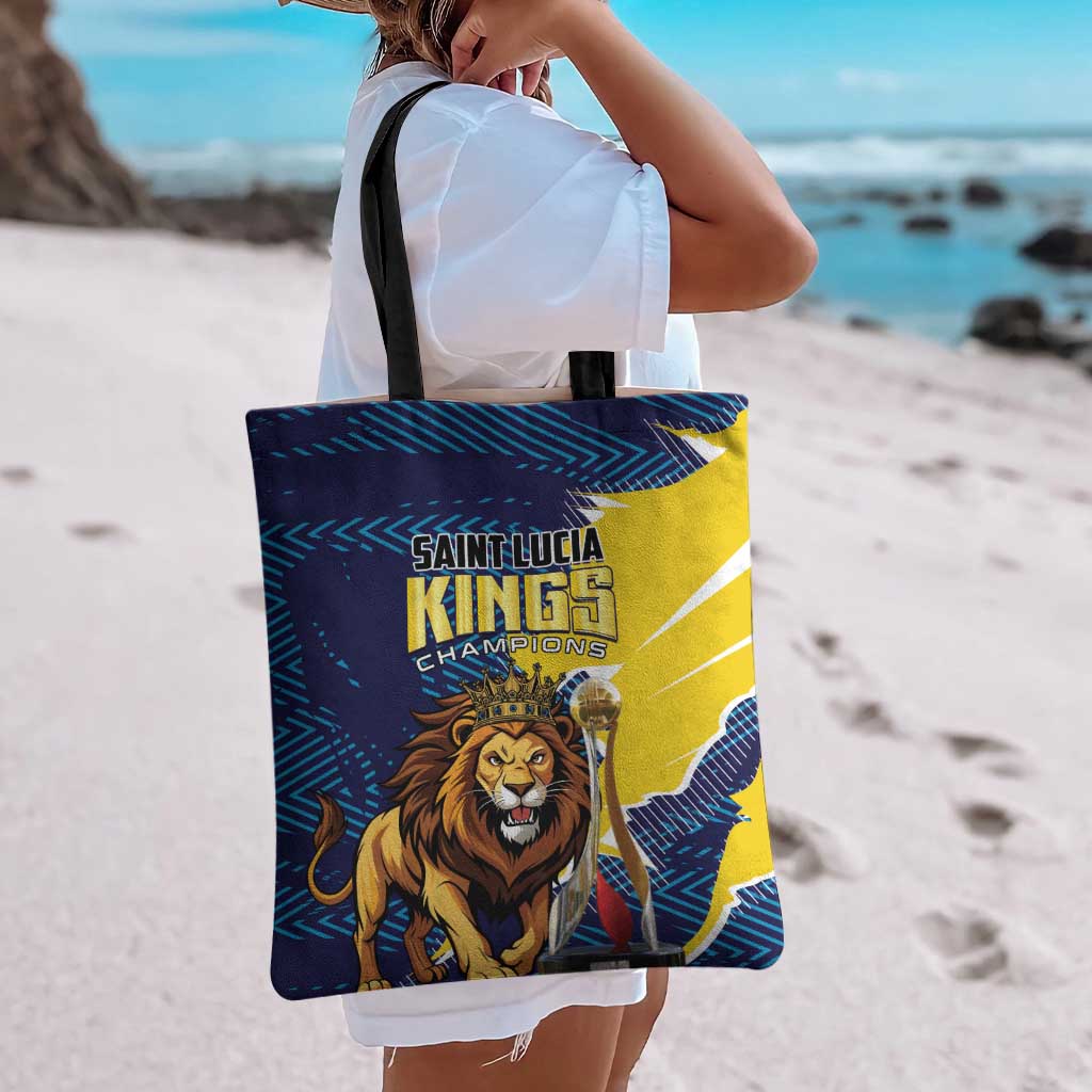 Kings Saint Lucia Champions Cricket Tote Bag St Lucia Glory Awaits - Wonder Print Shop