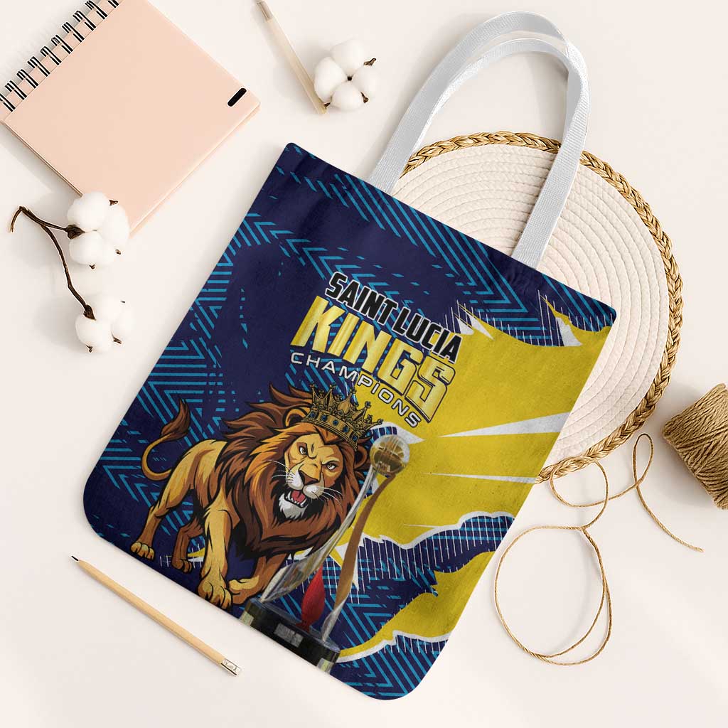 Kings Saint Lucia Champions Cricket Tote Bag St Lucia Glory Awaits - Wonder Print Shop